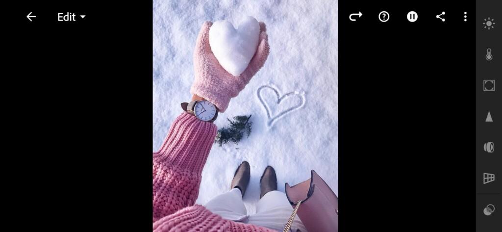 01 Pink Winter Lightroom Preset