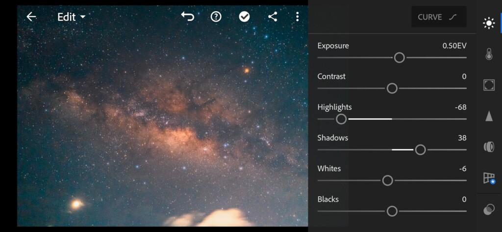 02 Milky Way Lightroom Preset