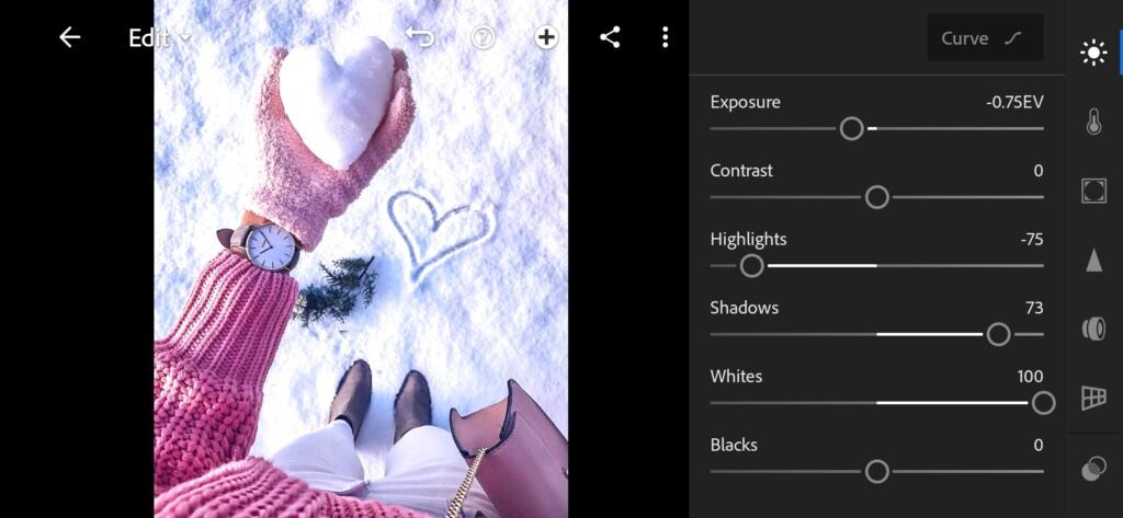 02 Pink Winter Lightroom Preset